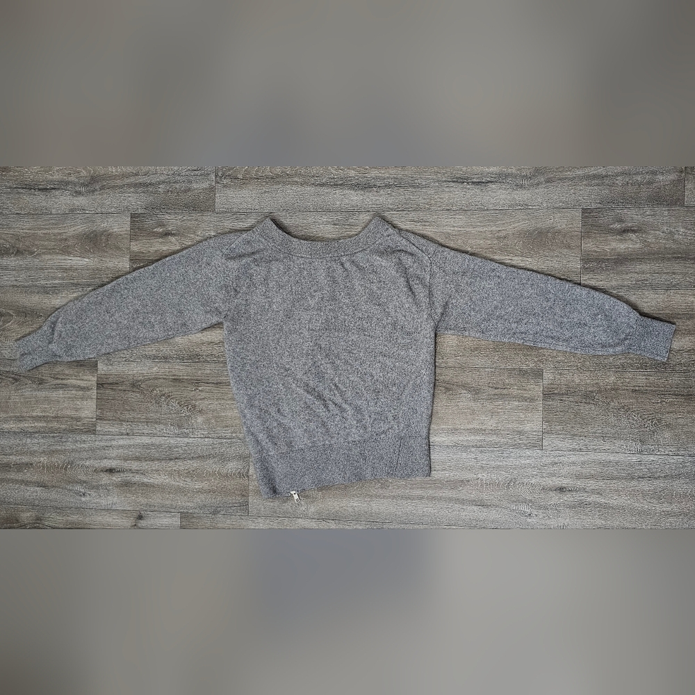 Women's Alexander Wang Asymmetrical Side Zip Pullover Sweater- Size X-small - Picture 3 of 3